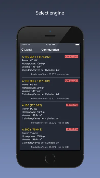 Capturas de tela do TechApp for Mercedes