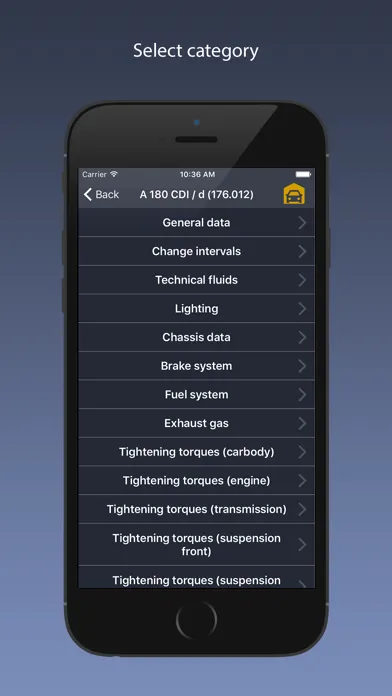 Capturas de tela do TechApp for Mercedes