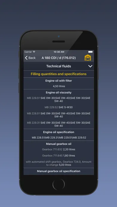 Capturas de tela do TechApp for Mercedes