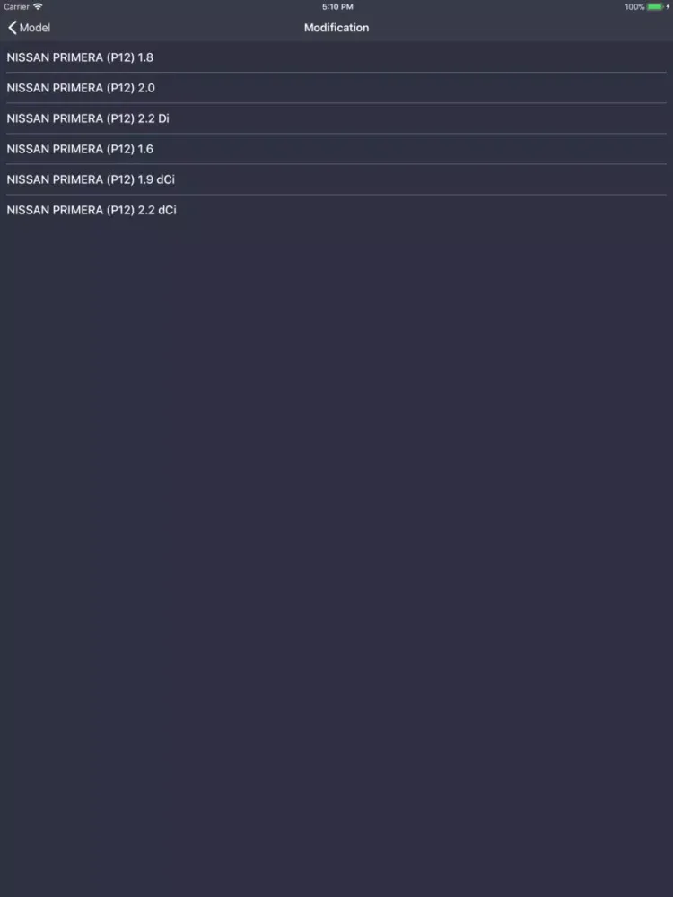 TechApp for Nissan iPad 應用截圖