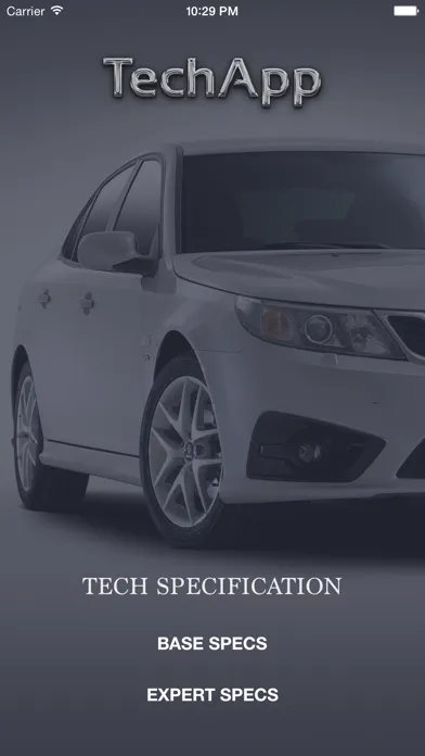 Ảnh chụp màn hình của TechApp for SAAB