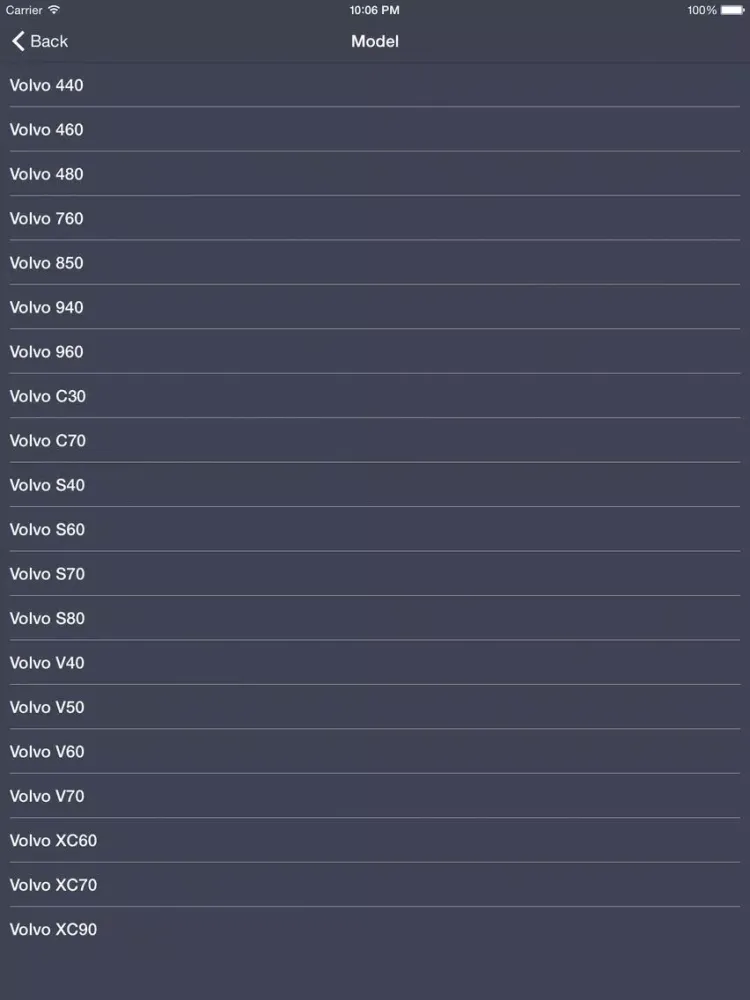 TechApp for Volvo iPad  سکرین شاٹس