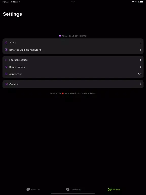 Ask AI Chat Bot iPad  Screenshots