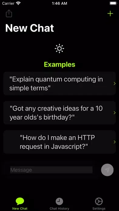 Ask AI Chat Bot Screenshots
