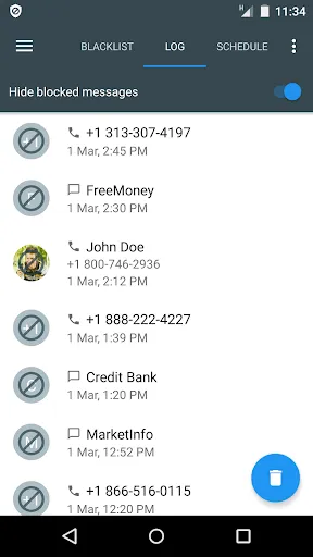 Calls Blacklist - Call Blocker Screenshots