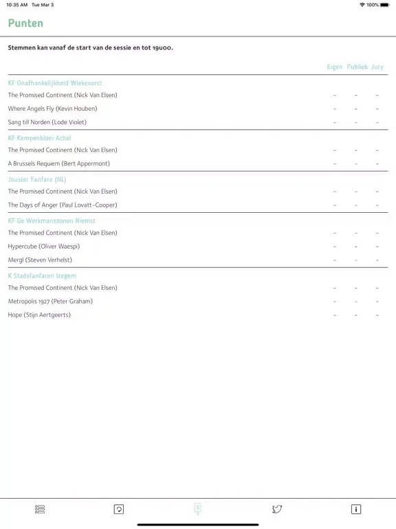 VLAMO Fanfarekampioenschap iPad 應用截圖