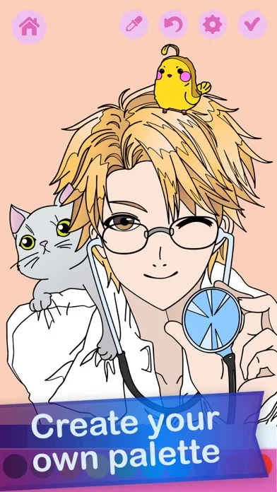 Kawaii Anime Coloring Book स्क्रीनशॉट