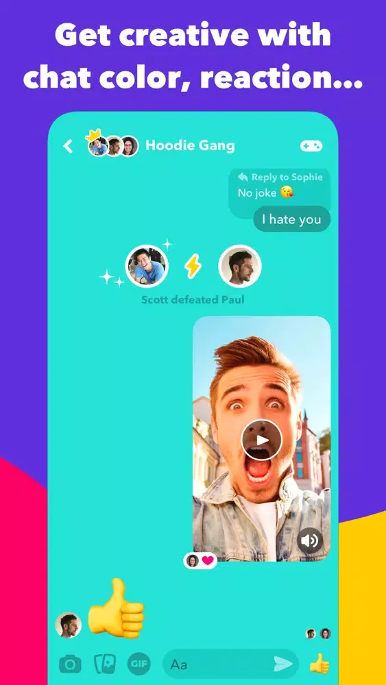 Captures d'écran de Gagggle. Play with friends