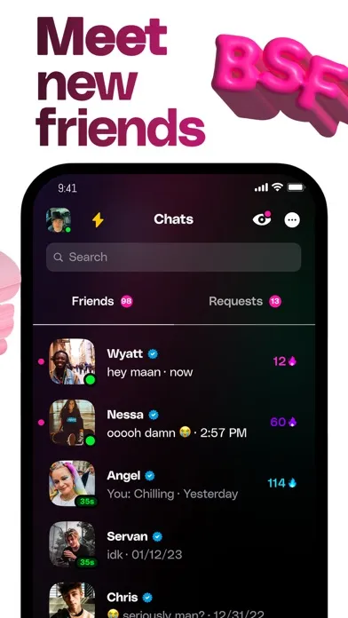 ภาพหน้าจอของ Wizz App - chat now