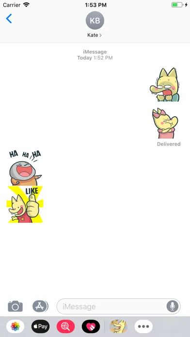 Capturas de tela do Pikalong Sticker