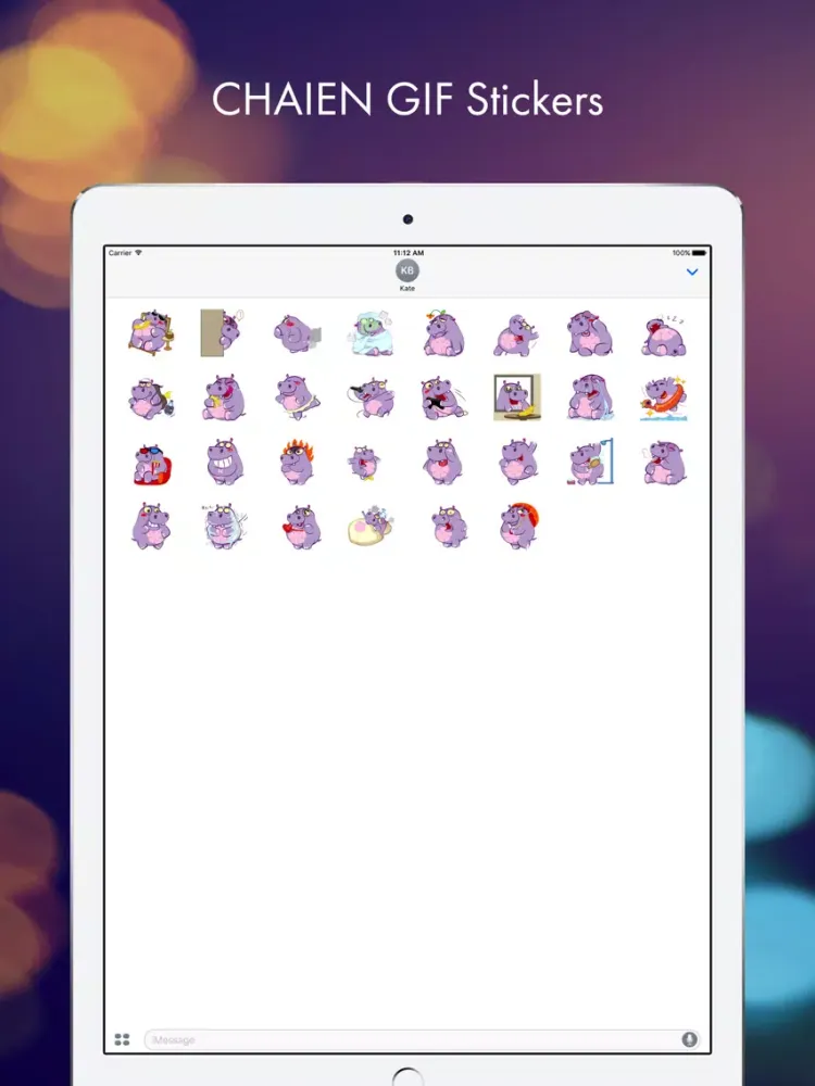 Скриншоты Chaien GIF Stickers iPad 