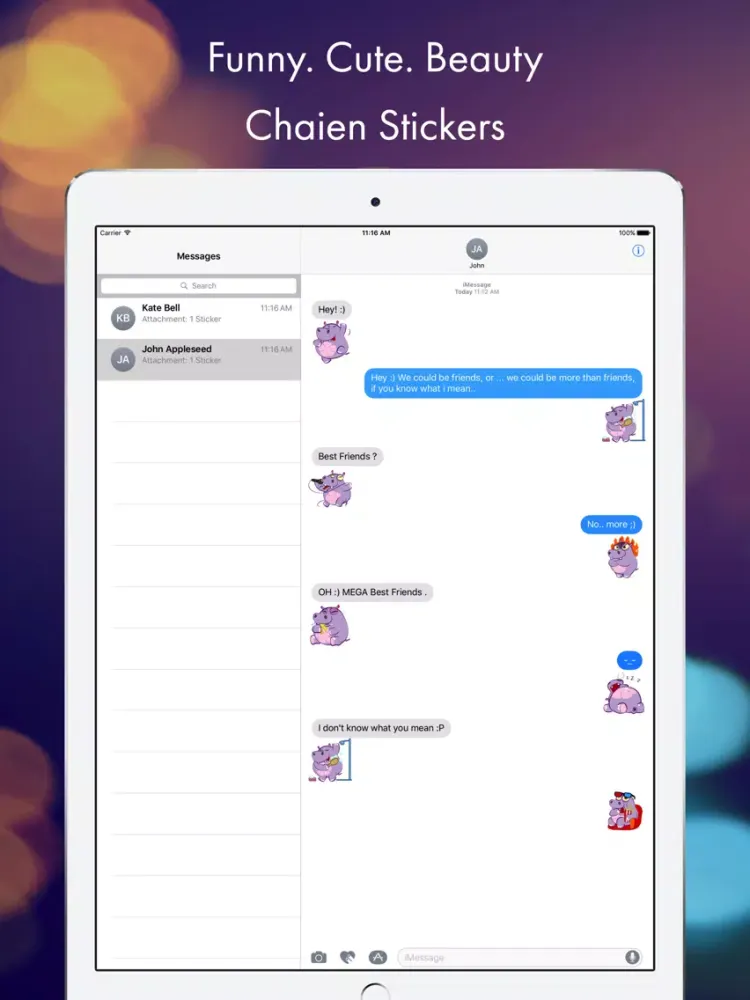 Скриншоты Chaien GIF Stickers iPad 