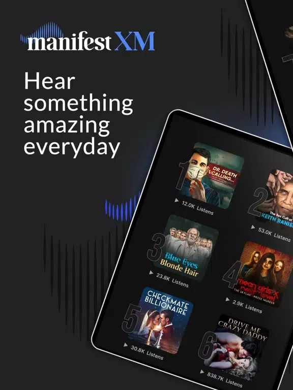Manifest XM: Podcasts, Stories iPad  سکرین شاٹس