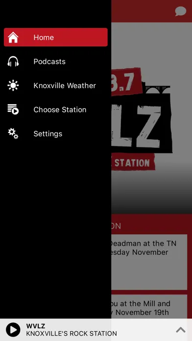 Zrzuty ekranu 93.7 WVLZ