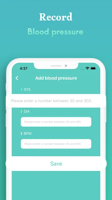 Blood Pressure-Smart Record سکرین شاٹس