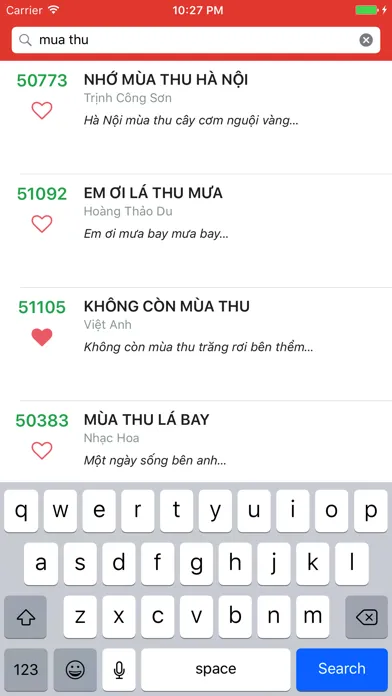 Zrzuty ekranu Tìm bài hát Karaoke 5 số