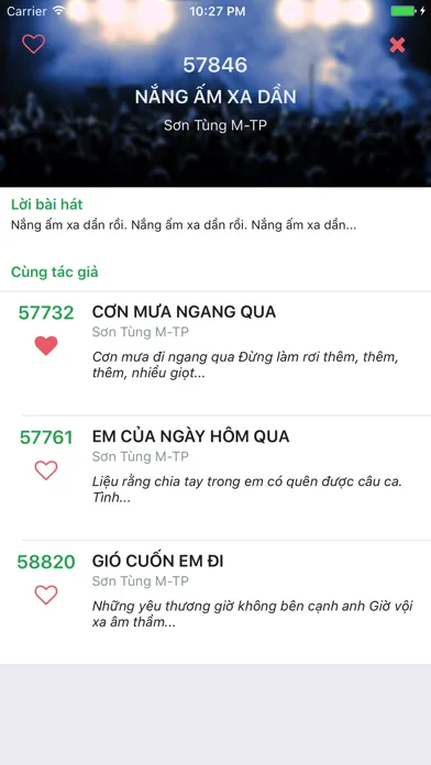 Zrzuty ekranu Tìm bài hát Karaoke 5 số