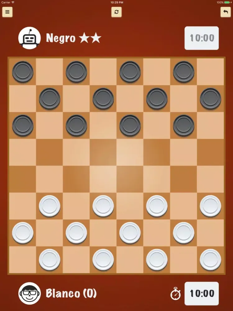 ภาพหน้าจอของ Juego de Damas (Juego de mesa) iPad 