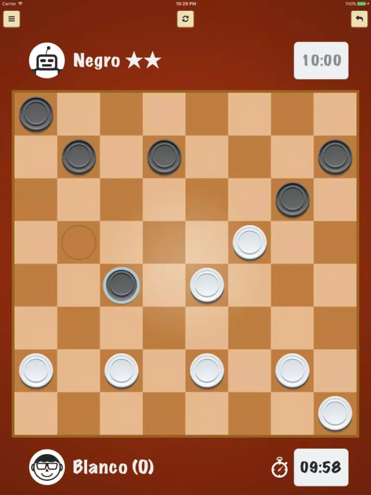 ภาพหน้าจอของ Juego de Damas (Juego de mesa) iPad 