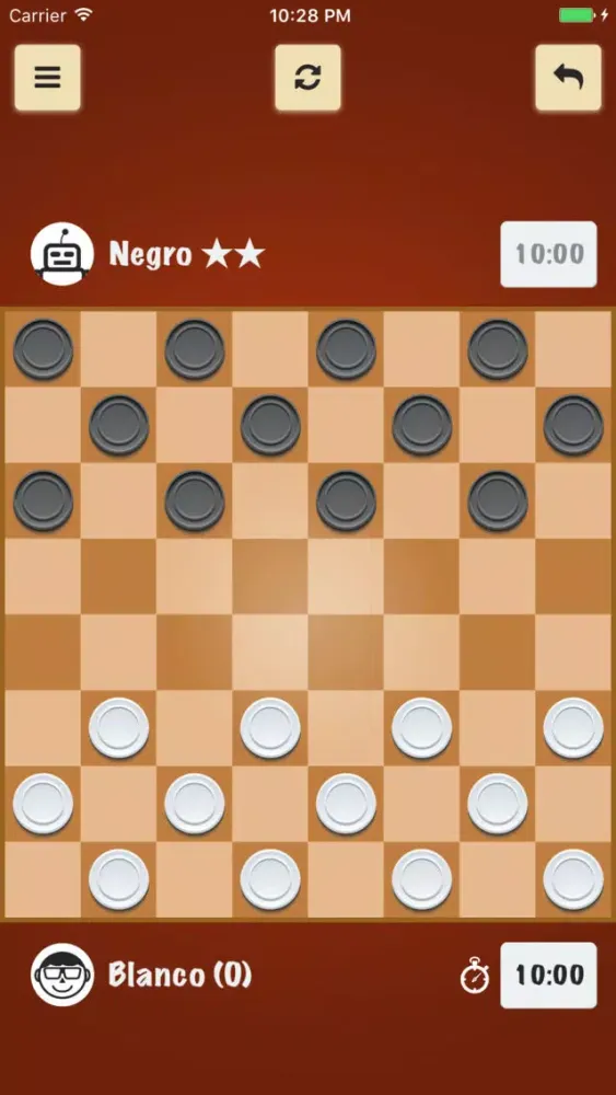 ภาพหน้าจอของ Juego de Damas (Juego de mesa)