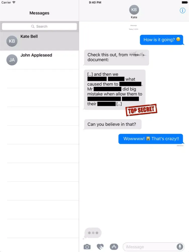 Top Secret - Censored iPad 应用截图
