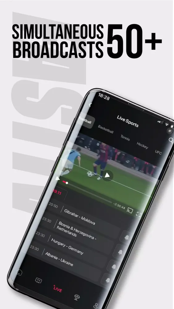 Ảnh chụp màn hình của Fast TV - Watch live sports