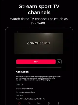 Ảnh chụp màn hình của Fast TV - Watch live sports