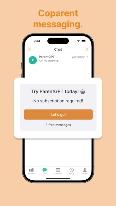 Ảnh chụp màn hình của Kidtime Coparent Calendar Chat