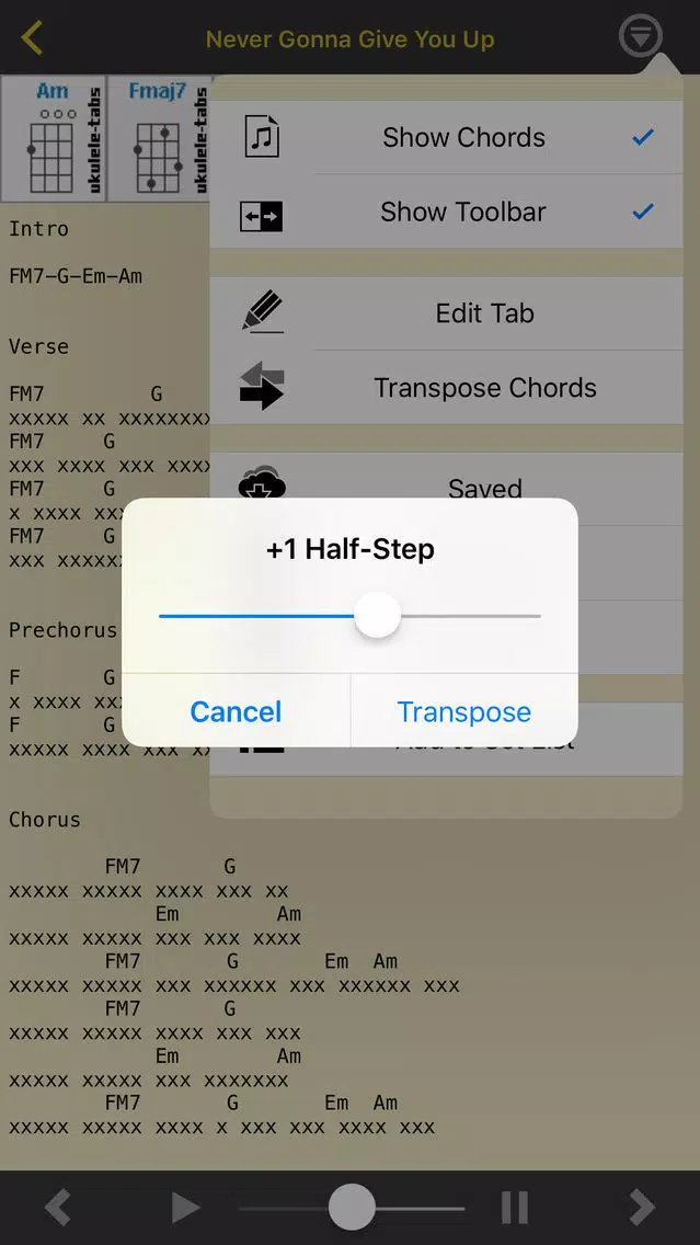 Screenshot di UkuleleTabs