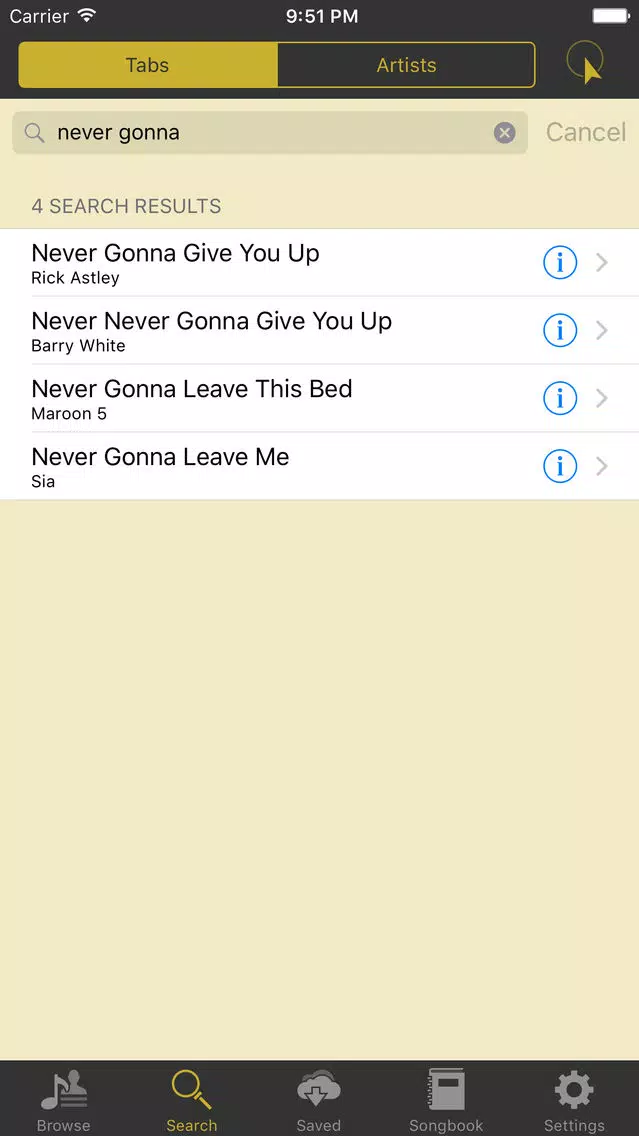 Screenshot di UkuleleTabs