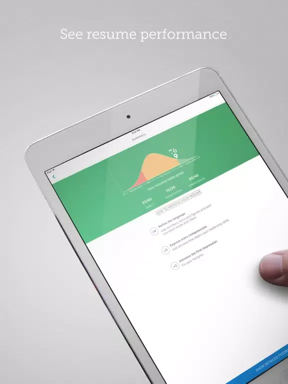 VMock Resume-SMART CV Analysis iPad 应用截图
