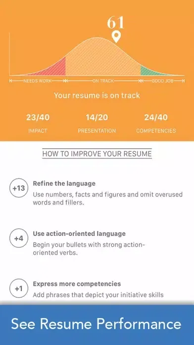 VMock Resume-SMART CV Analysis应用截图