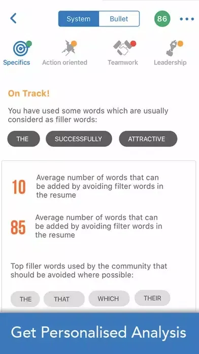 VMock Resume-SMART CV Analysis应用截图
