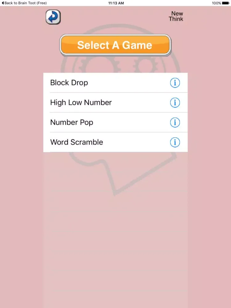 Brain Toot iPad  スクリーンショット