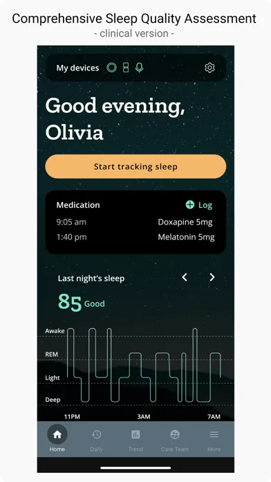 Capturas de tela do Restore Sleep