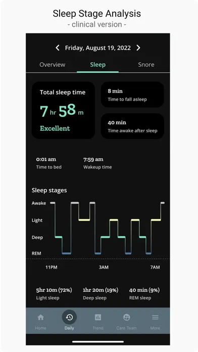 Capturas de tela do Restore Sleep