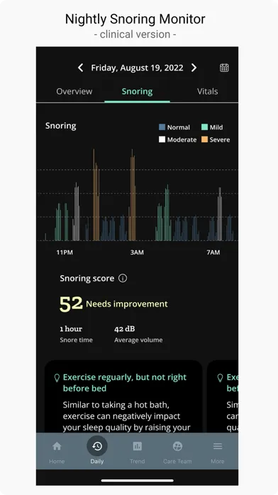 Capturas de tela do Restore Sleep