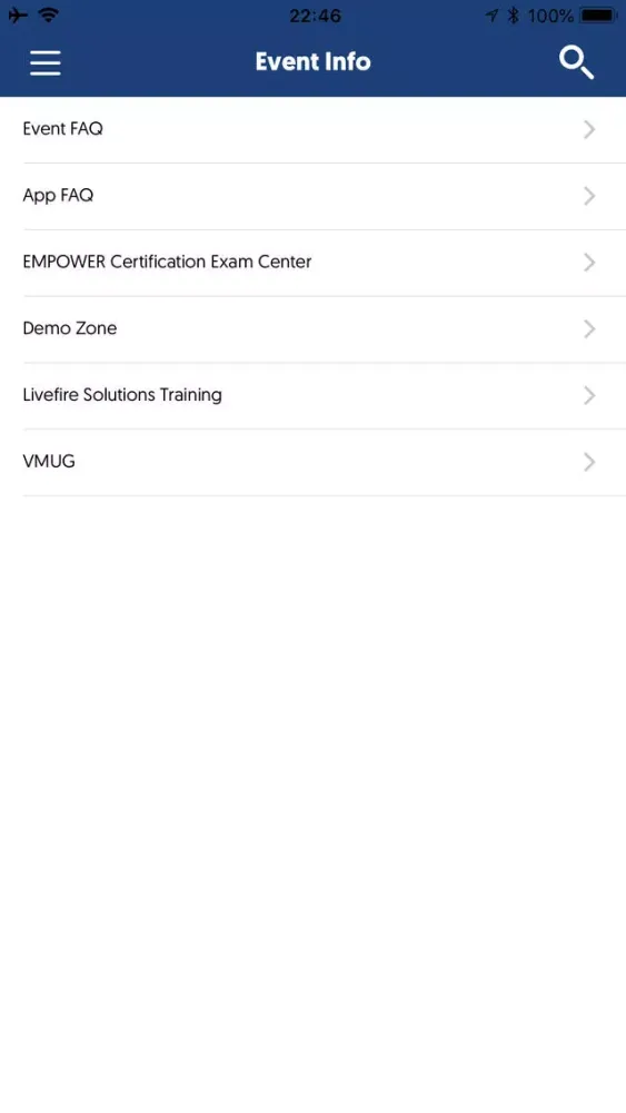 Tangkapan layar VMware EMPOWER 2018 EU