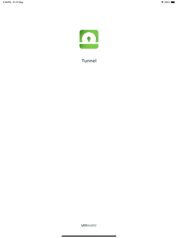 Ảnh chụp màn hình của Tunnel - Workspace ONE iPad 