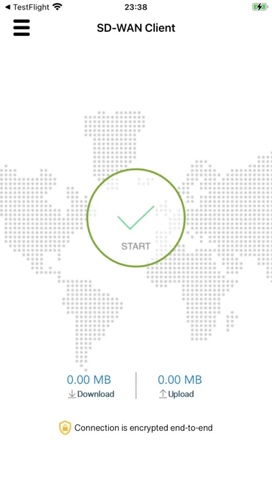 Ảnh chụp màn hình của SD-WAN Client