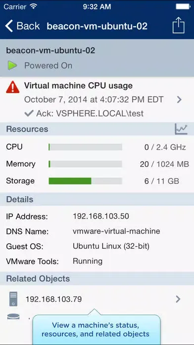 صور VMware vSphere Mobile Watchlist