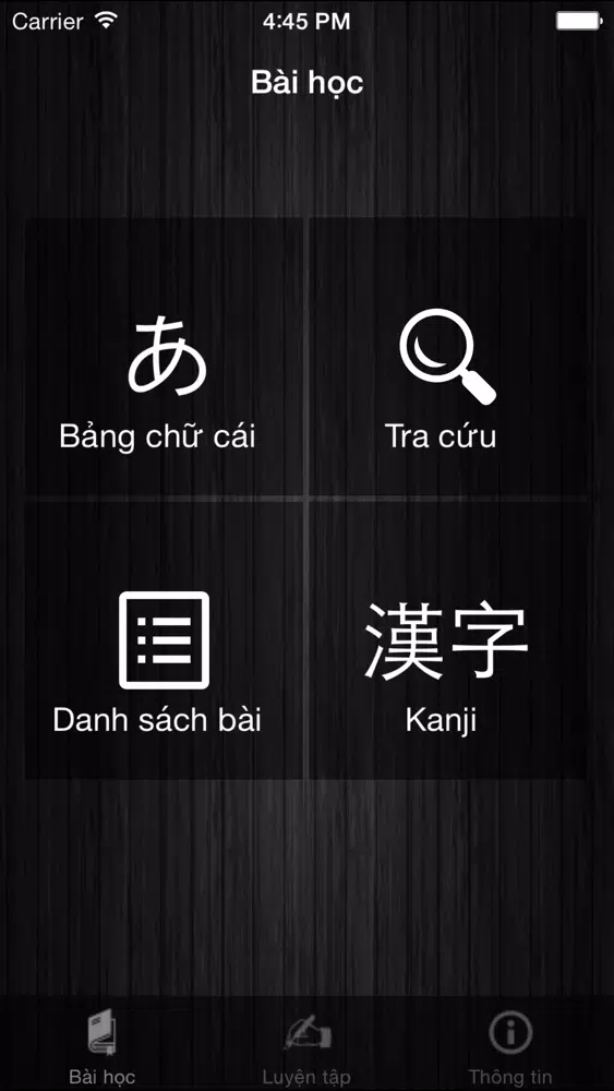 Ảnh chụp màn hình của JLPTN5