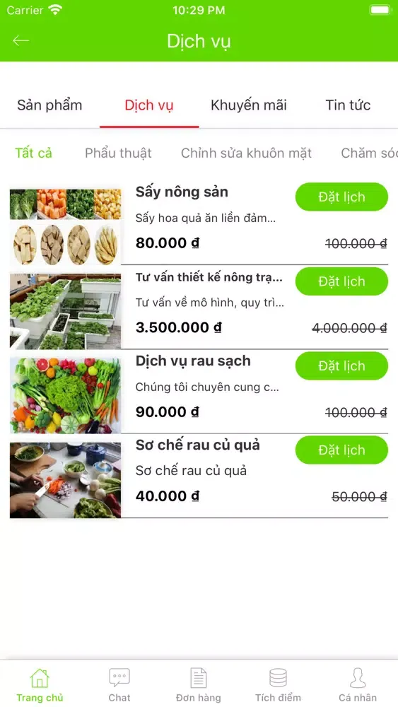 Tangkapan layar Home Market VN