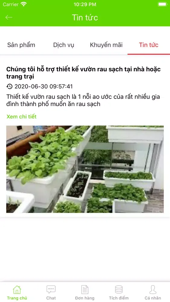 Tangkapan layar Home Market VN
