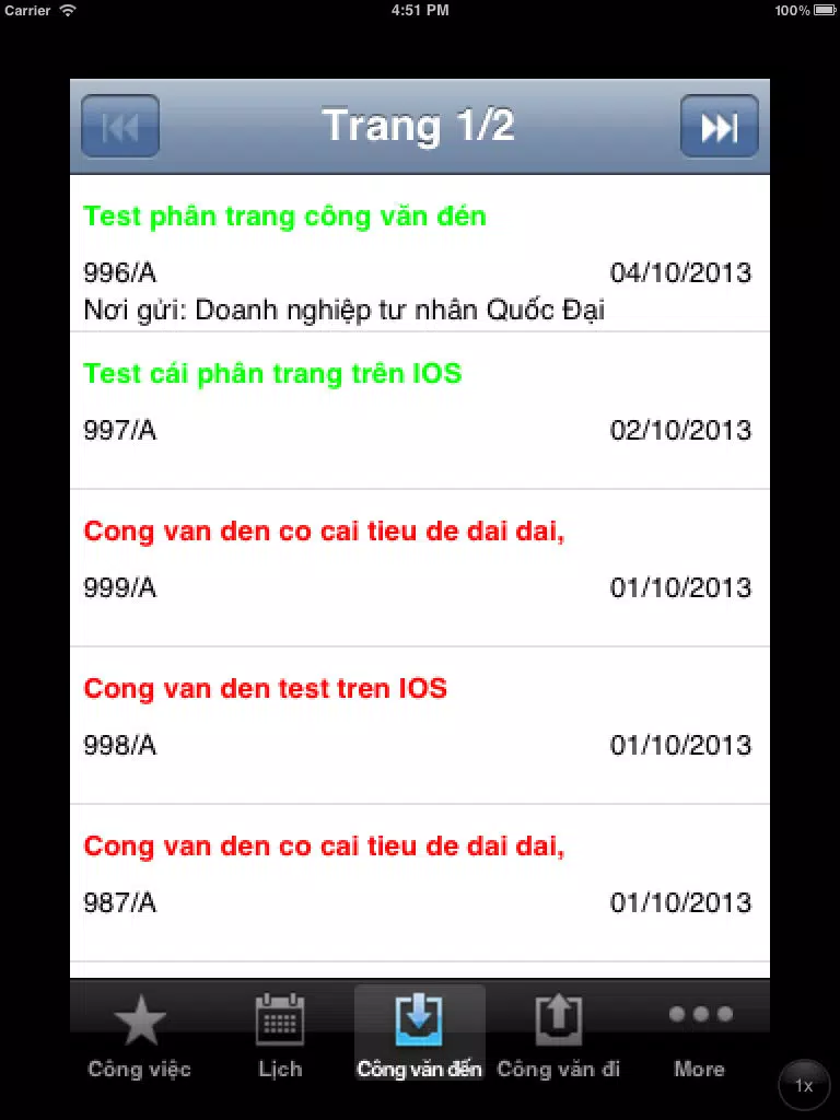 Dosoft Office - Văn phòng thông minh iPad  Screenshots