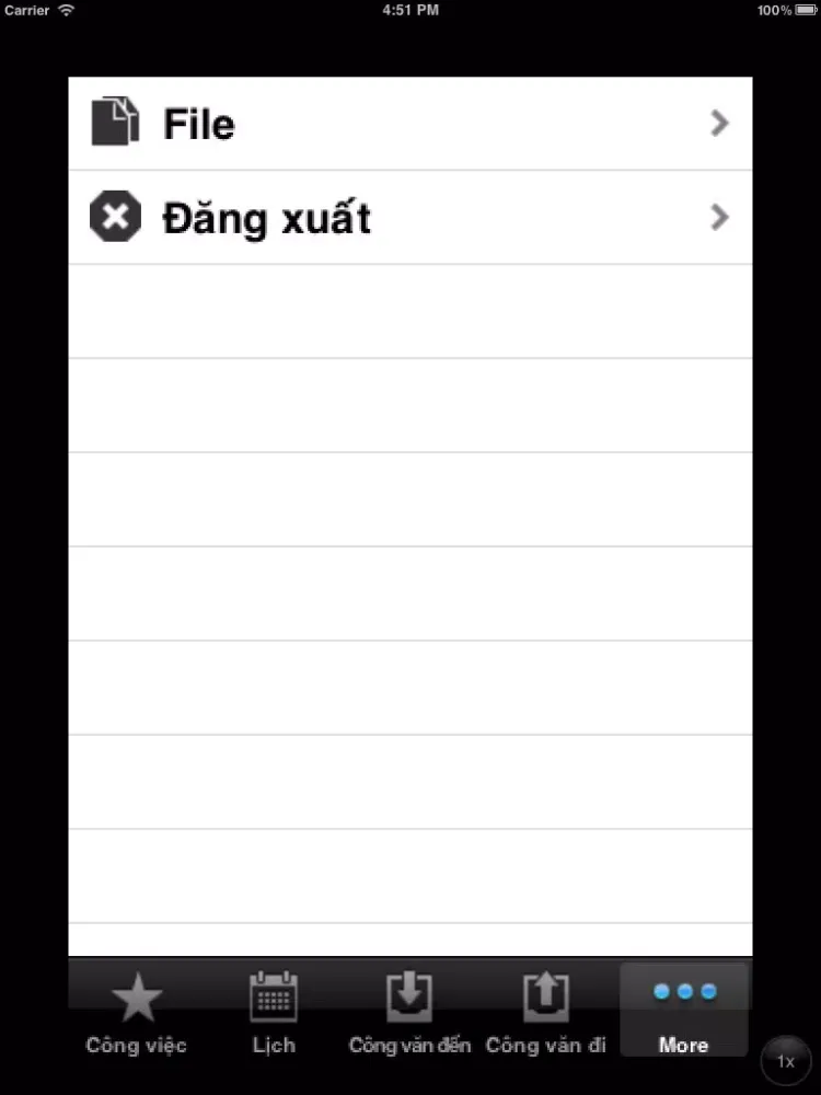 Zrzuty ekranu Dosoft Office - Văn phòng thông minh iPad 