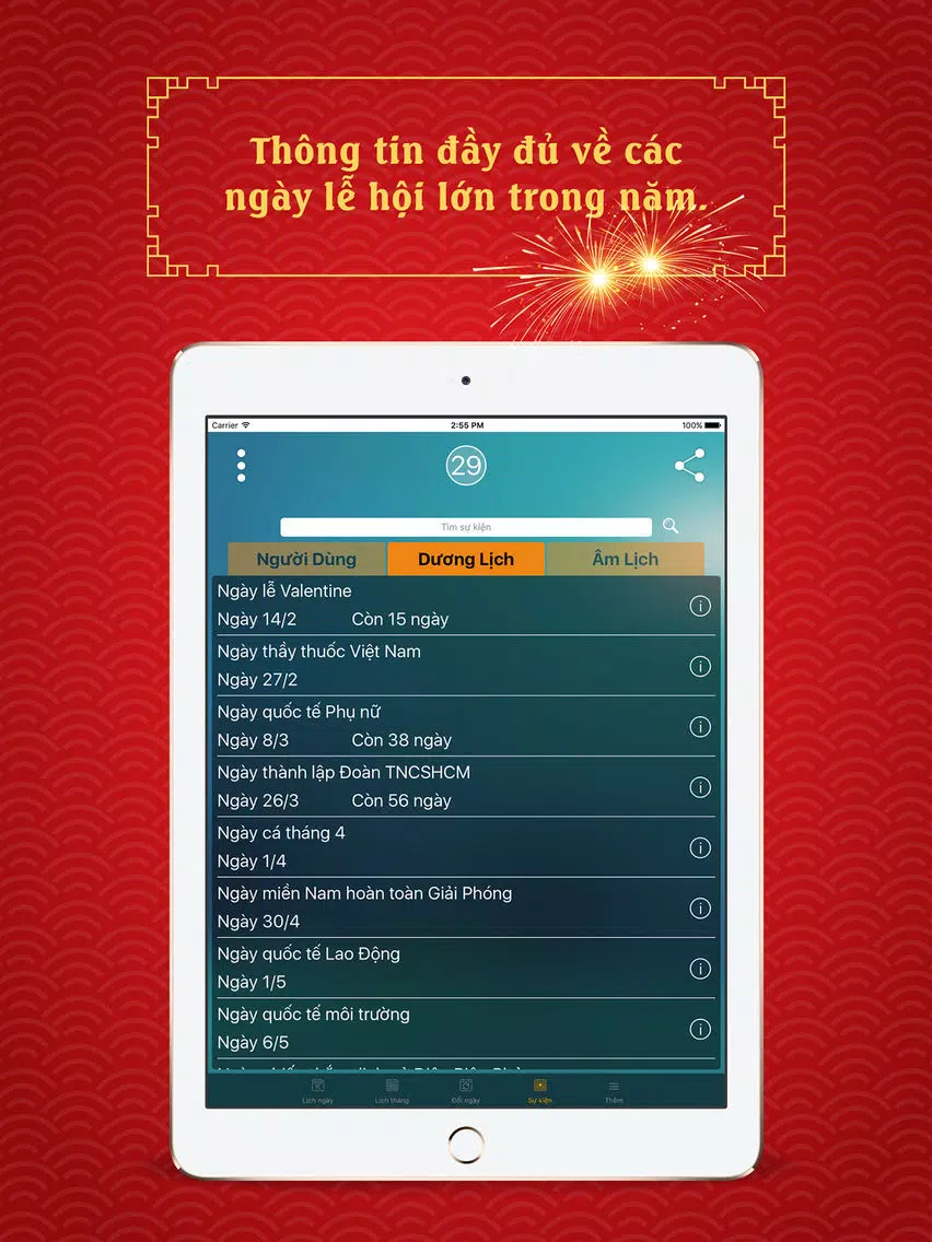 Lịch Vạn Niên 2017 NEW - Đinh Dậu iPad  سکرین شاٹس