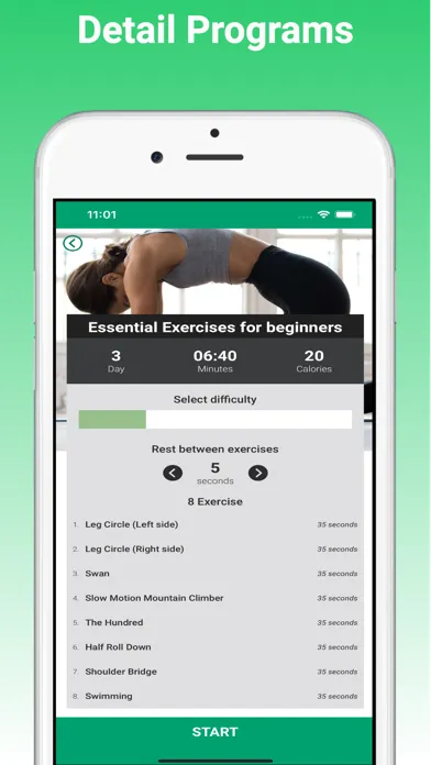 Zrzuty ekranu Pilates of the Day