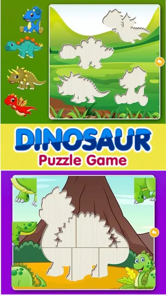 恐龙儿童拼图宝宝游戏 - Dino Kid Puzzle स्क्रीनशॉट