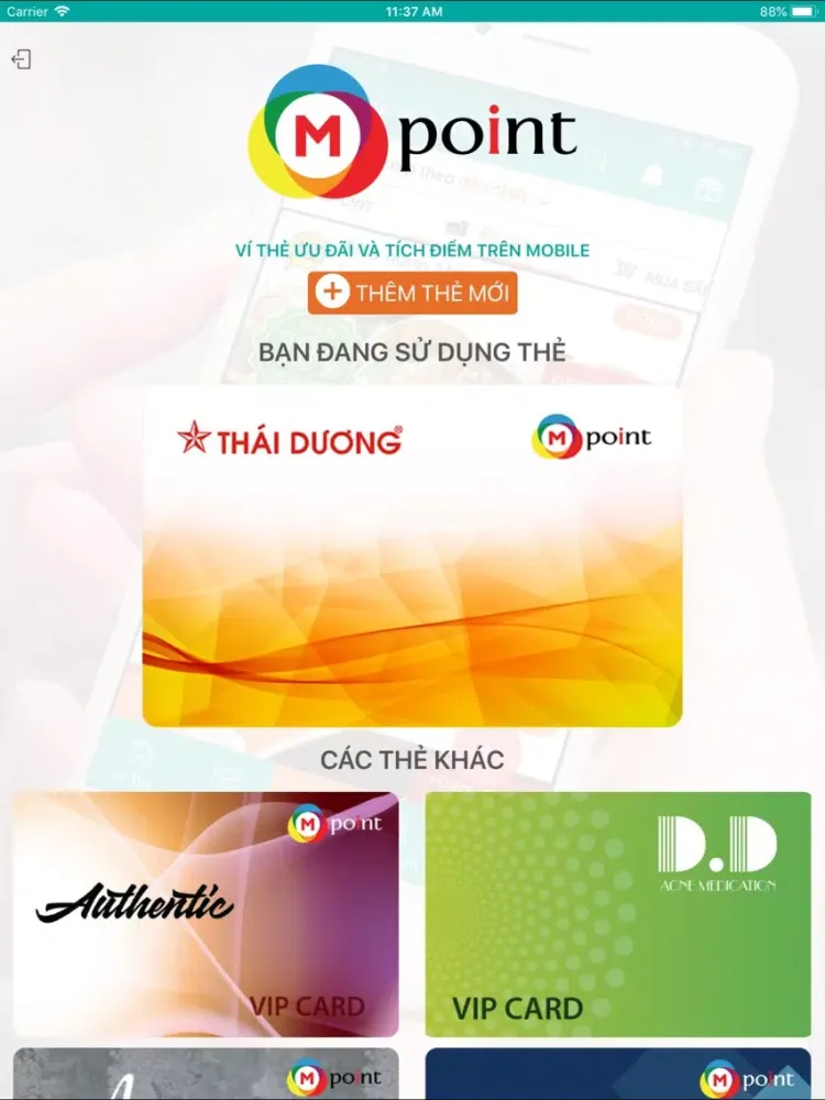 Tangkapan layar mPoint iPad 